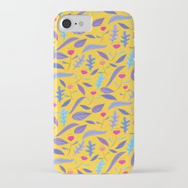 Floral Pattern Wallpaper iPhone Case