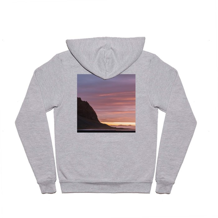 Sunrise at Stokksnes mountain beach in Iceland - Landscape Photography Hoody