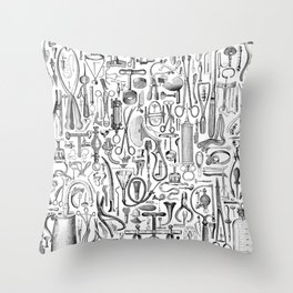 Medical Condition B&W Throw Pillow