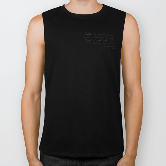The Quote and the Photograph Biker Tank