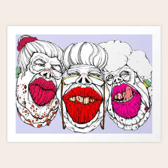 Old Babes Art Print