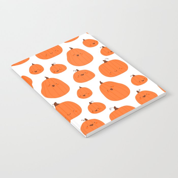 Smiling Orange Pumpkins Notebook