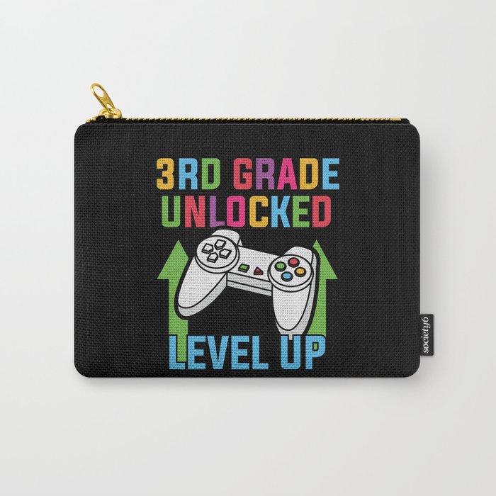 3rd Grade Unlocked Level Up Carry-All Pouch