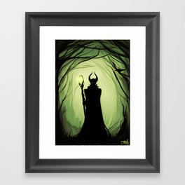 Maleficent woods Framed Art Print