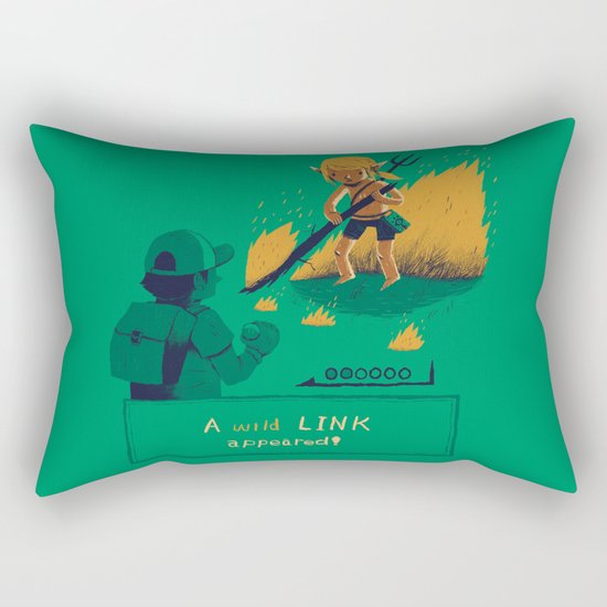 a wild link appeared Rectangular Pillow