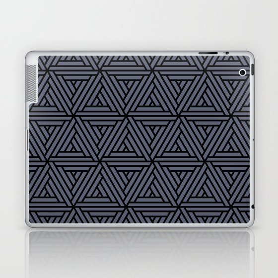 Black and Blue Geometric Shape Mosaic Pattern 2 Pairs DE 2022 Popular Color Pencil Lead DE5922 Laptop & iPad Skin