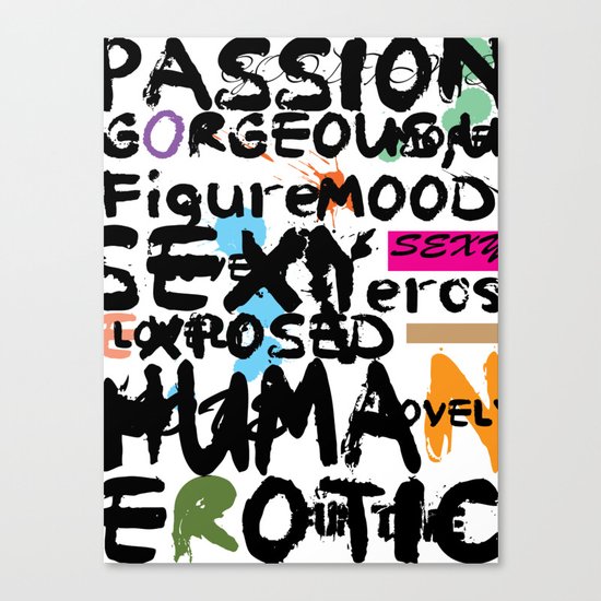 love words 2 Canvas Print