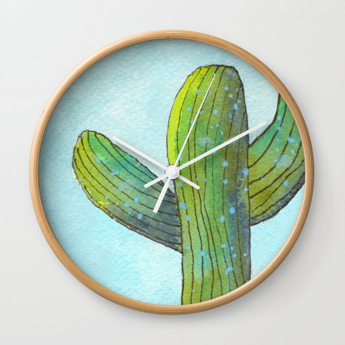 Saguaro Salute Wall Clock