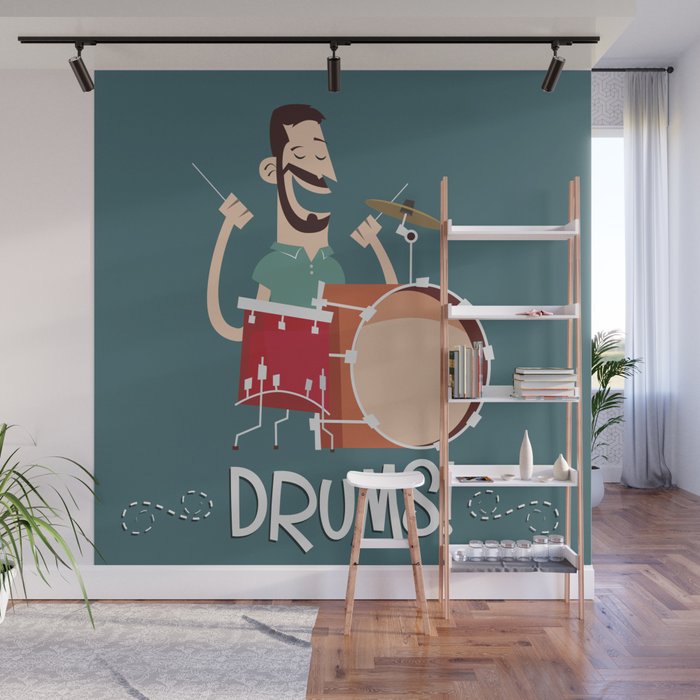 Drums! Wall Mural