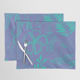 Turquoise and Veri Peri Art Print Placemat