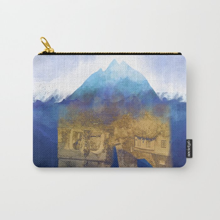 City Under Water - Blue Ocean Theme No. 1 Carry-All Pouch