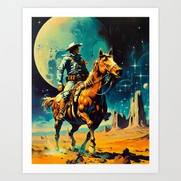 The Space Cowboy Art Print