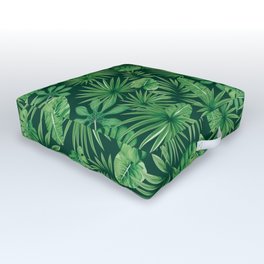 Tropical Floral Botanical Jungle Leaf Plants Nature Pattern Outdoor Floor Cushion