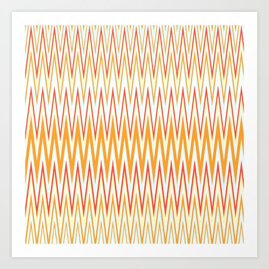 SAND CHEVRON Art Print