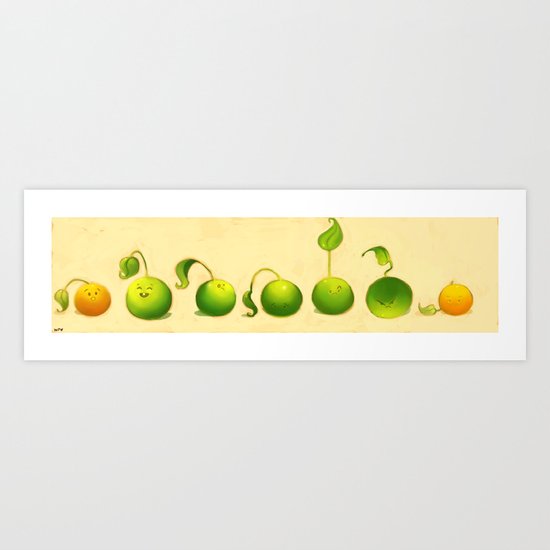 Sweet peas Art Print