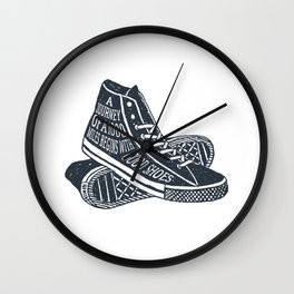 A Journey Of A 1000 Miles Begins With A Single Step Wall Clock