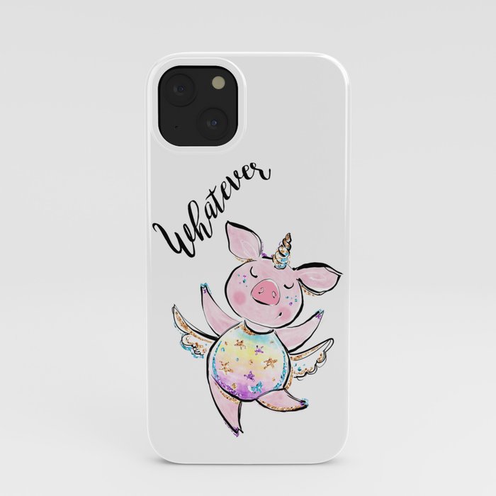 Funny pig lover gift women, Flying pig, Pig Unicorn, Unicorn pig, Flying piggy Unicorn iPhone Case