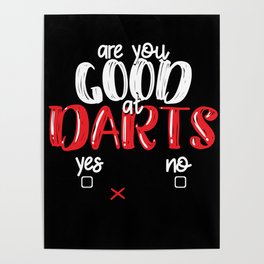 Dart Board Game Gift Idea Poster