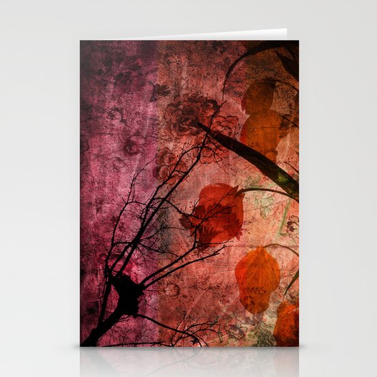 COLOR SYMPHONY ~ Asian design of flowers Stationery Cards