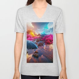 after the rain V Neck T Shirt