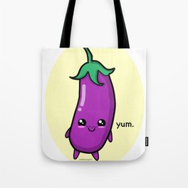 Naughty Eggplant, Yum. Cute Tote Bag