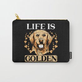 Life Is Golden Retriever Dog Lover Puppy Owner Carry-All Pouch