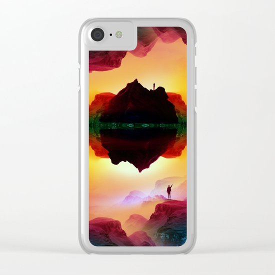 Vibrant Isolation Island Clear iPhone Case