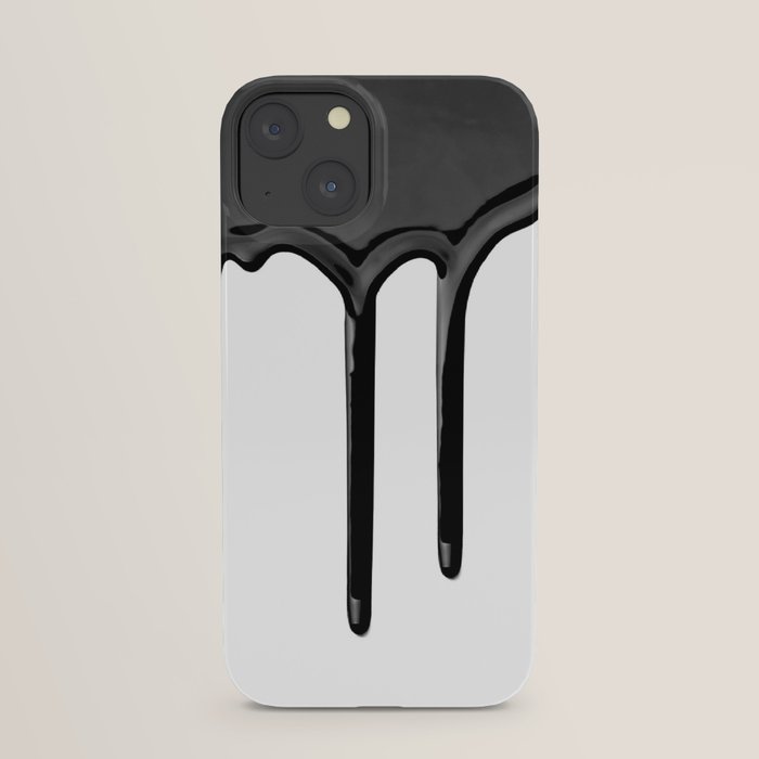 Black paint drip iPhone Case by Black Winter Society6