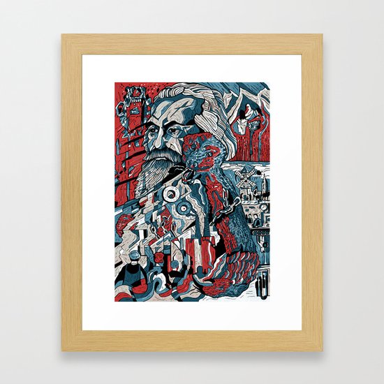 Karl Marx Framed Art Print by davidamblard | Society6