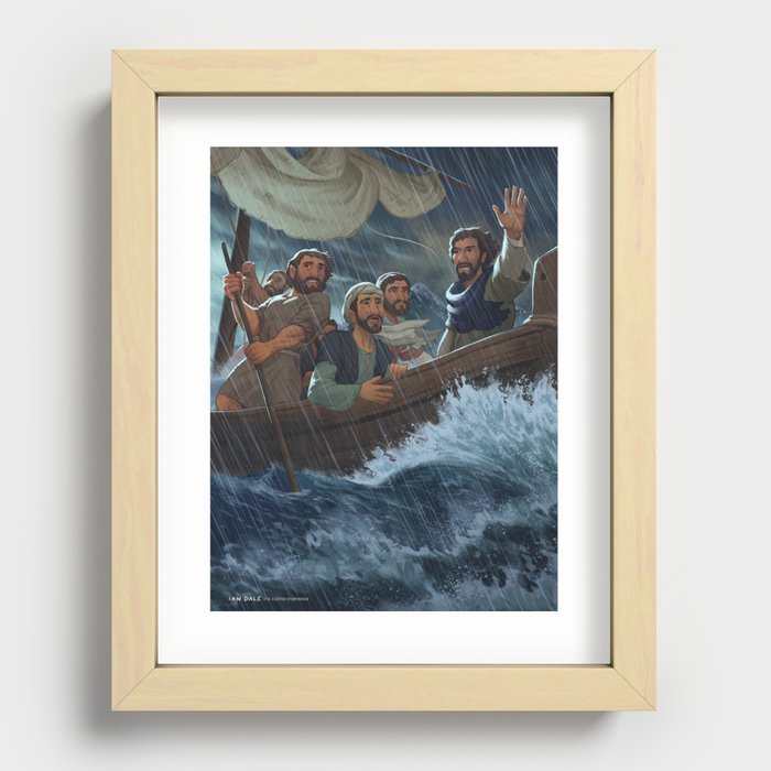 Calming the Storm Recessed Framed Print