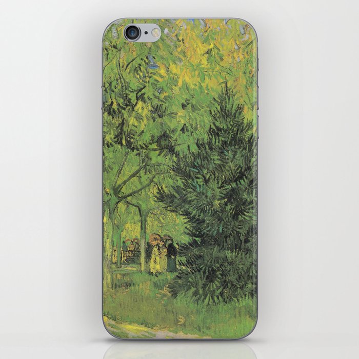 Path in the Park of Arles with Walkers, Vincent van Gogh  (1888)  iPhone Skin