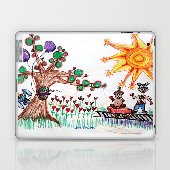 :: Hearts for Blue Bunny :: Laptop & iPad Skin