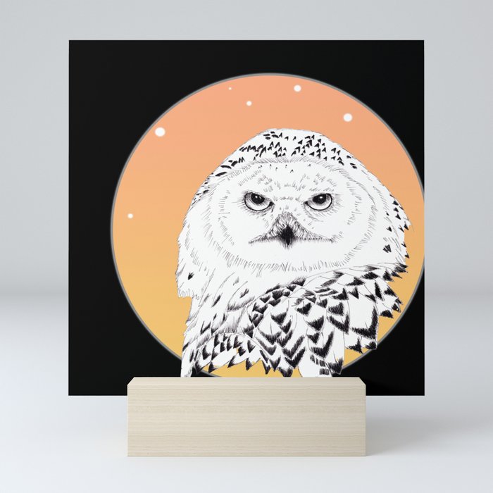 Snowy Owl Edition 2  Mini Art Print