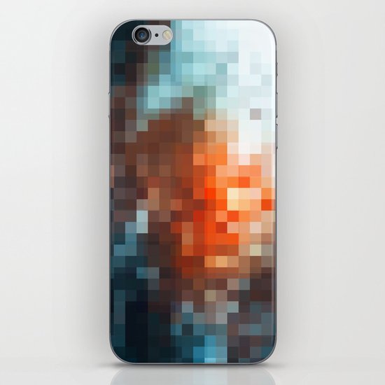 winter light - pixel pattern version - iphone iPhone & iPod Skin