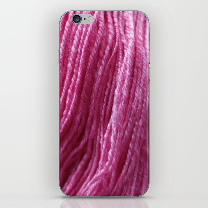 Handspun Yarn / Hot Pink! iPhone Skin