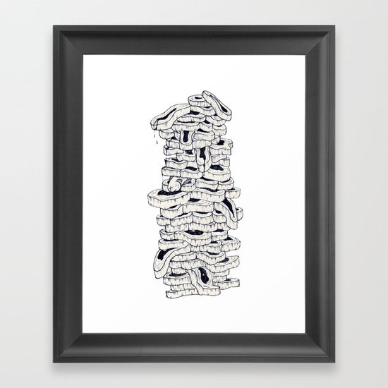 mass meat Framed Art Print
