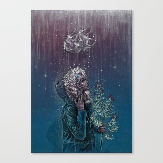 Blue Christmas Canvas Print
