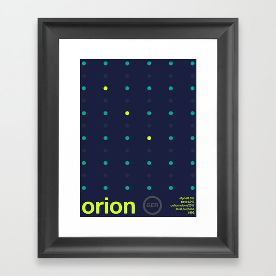 orion single hop Framed Art Print