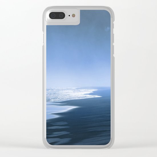 Blue ocean mood Clear iPhone Case