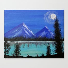 Blue night Canvas Print