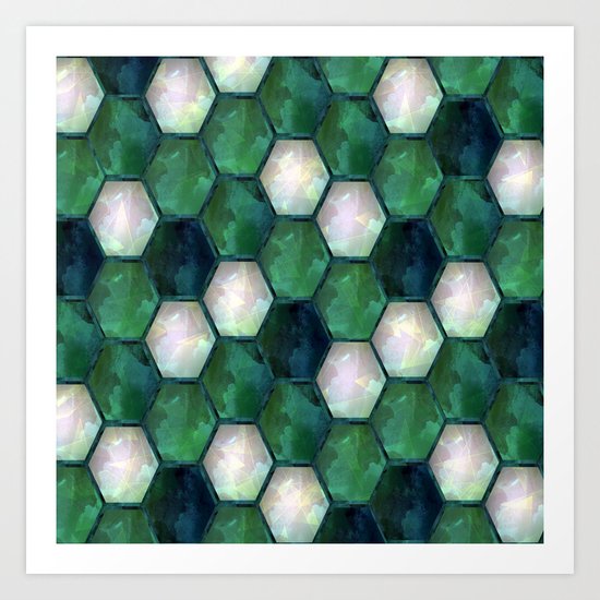 Geometric abstraction. Art Print