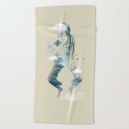 Free Falling Beach Towel