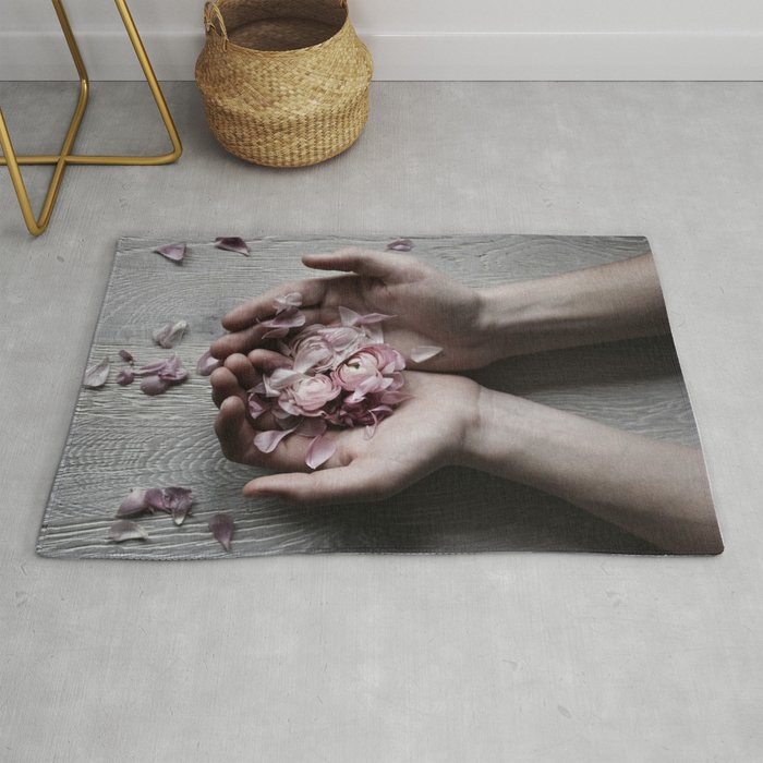 The wild flowers grows here Rug