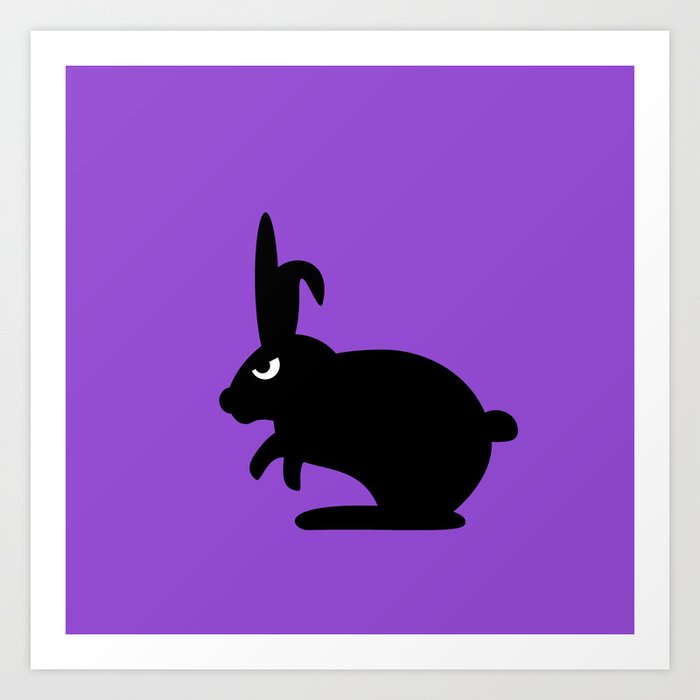 Angry Animals: Bunny Art Print