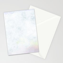 Blue white cloudy watercolor background Stationery Card