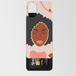Background with African American woman.  Android Card Case
