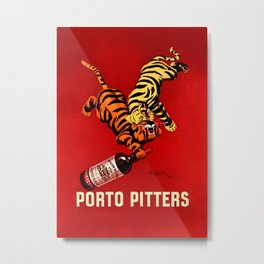Leonetto Cappiello Port Liqueur Advertising Poster Metal Print | Porto, Bottle, Advertising, Italian, French, Liqueur, Tigers, Port, Pitters, Unconventional 