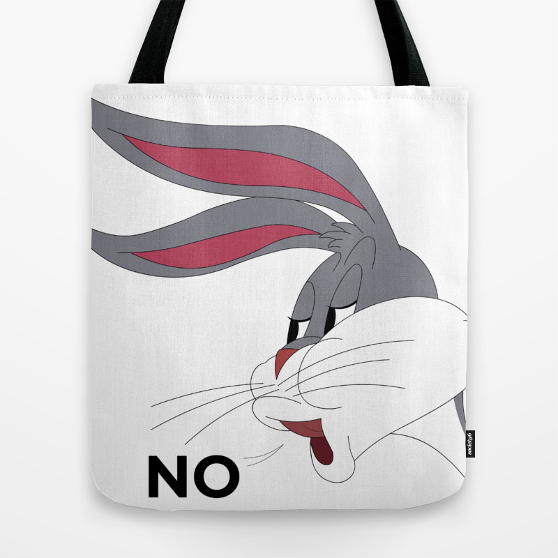Bugs Bunny Meme No Tote Bag By Fantasylife Society6
