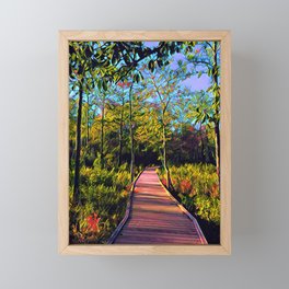 Pine Path Framed Mini Art Print