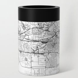 Fairfax White Map Can Cooler